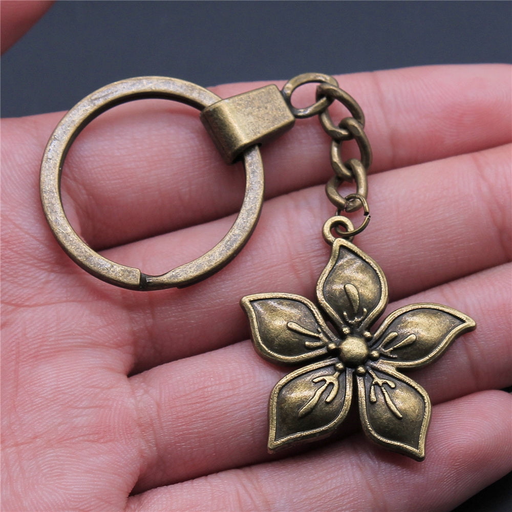 Tree of Life Keychain Geometric Alloy Key Ring Simple Fashion Gift Idea Bag Charm Car Key Decoration Accessories for
