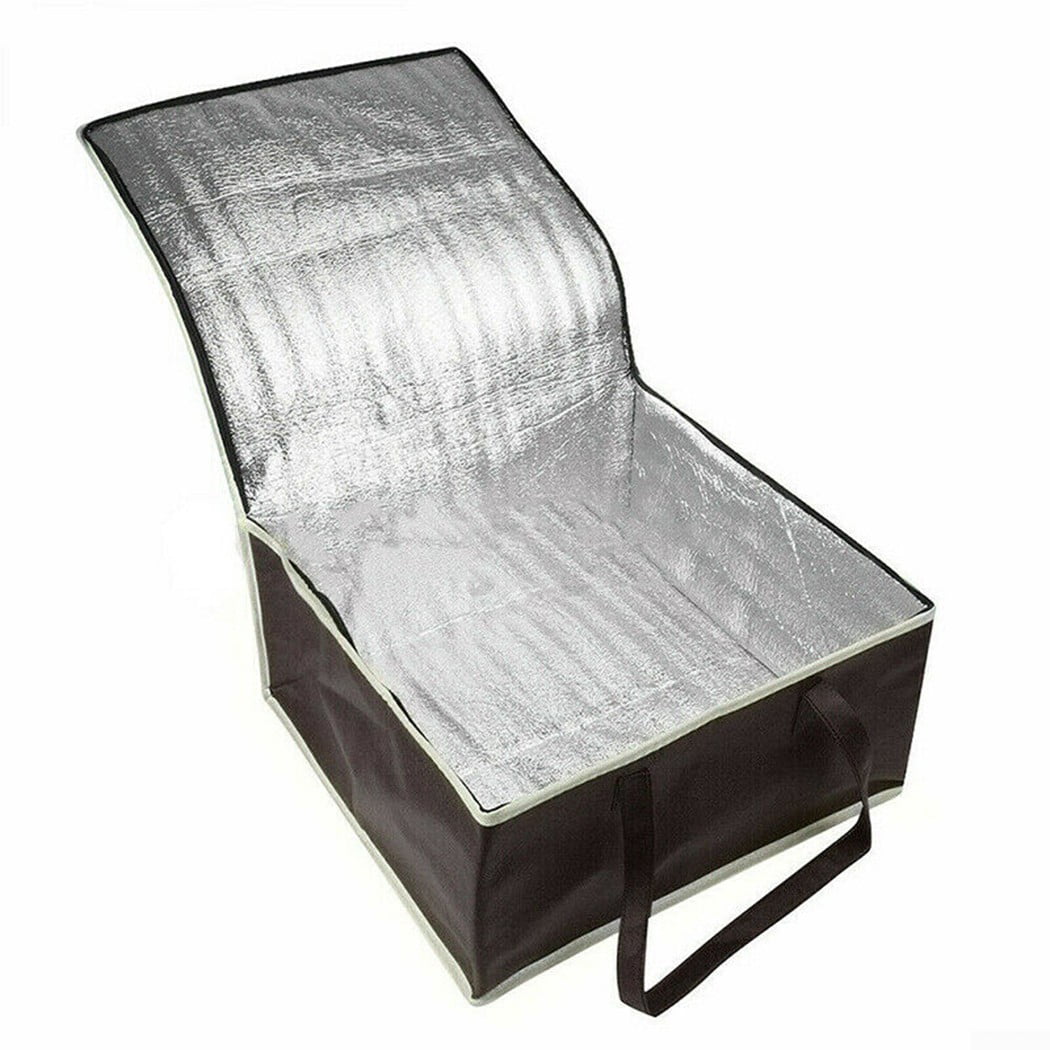 Sac Isotherme Pour Pizza KESOTO - Transport Et Livraison - Tissu Oxford - Isolation 3 Mm - Noir 50x50x25 Cm