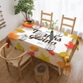 thumbnail image 3 of DouZhe Rectangulaire Tablecloth, Rétro Joyeuses Citrouilles de l'Action de Grâce Table Cloth pour Table de Cuisine, 72 Pouces x 54 Pouces Housse de Table en Polyester Imperméable, 3 of 6