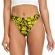 thumbnail image 1 of Balery Yellow Butterflies Tangas de Algodón para Mujer con Estampado – Ropa Interior Sexy, Transpirable, G-string-Small, 1 of 1