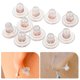 thumbnail image 3 of 10 tapones de silicona transparente para pendientes, reutilizables, para hombres y mujeres, 3 of 8