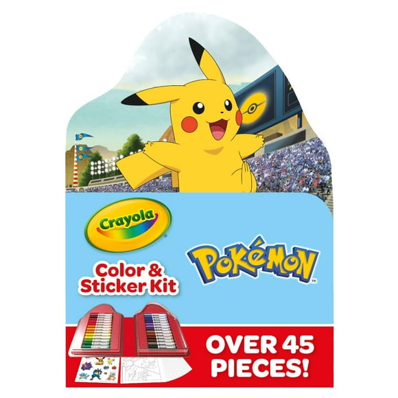 Art Kit Crayola Pokémon con 26 rotuladores lavables, 20 páginas, más de 4
