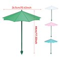 thumbnail image 2 of Plant Umbrellas for Outdoor Plants, 10.4"×17.3" Adjustable Plant Umbrella Sunshade, Garden Plant Umbrella Shade, Plastic Pot Cover Sunshade Umbrella, Plant Shrub Growth Sun Protector,Light Blue, 2 of 5