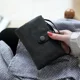 thumbnail image 1 of Xiao Hua Cartera corta de piel, cartera mediana, 30 % de descuento, ranura para tarjetas, cartera Zero con hebilla y cremallera, color negro, 1 unidad, 1 of 5