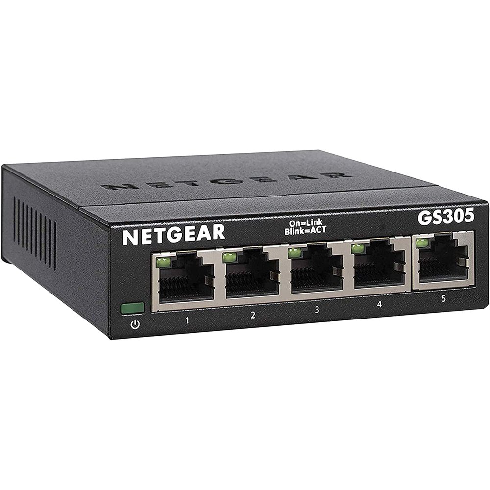 NETGEAR 5Port SOHO Unmanaged Switches, Black