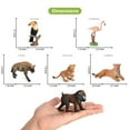 thumbnail image 4 of Volnau Animal Toys Figurines Africa Figures Zoo Pack Christmas Birthday Gift Lion Jungle Forest King, 4 of 11