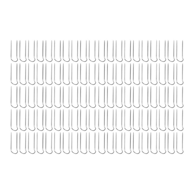 TISHITA U Pins for Crafts Sewing Pins for Fabric 23mm Steel Multipurpose Double Blocking Argent 100pcs
