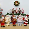 thumbnail image 2 of SSBSM Christmas Santa Ornament Realistic Shape Lovely Scene Layout Festive New Year Decorate Standing Clear Texture Christmas Decorations Gift, 2 of 8