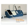 thumbnail image 6 of KONNECT DESK ORGANIZER AND CABLE MANAGEMENT NINE-PIECE KIT, PLASTIC, BLUE | Bundle of 2, 6 of 7