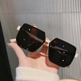 thumbnail image 3 of Gafas de sol de montura grande para hombre y mujer, lentes de sol cuadradas de marca, estilo Retro, polígono, 3 of 5