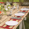 thumbnail image 6 of Homieway Placemats Set of 4, Boho Tassel Paper Woven Braided Placemats 12x18 inch Aesthetic Natural Rustic Place Mats for Dinner Wedding Party Beach Farmhouse Table Decoration, Red, 6 of 6