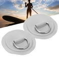 thumbnail image 4 of PVC D Patch, Reusable Durable Deck Accessories D-Ring Patch 2pcs  For Roof Racks Trailers Ground Sheets For PVC Inflatable Boat Kayak Canoe Yellow,Blue,Red,Emerald, 4 of 8