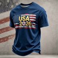 thumbnail image 2 of Patriotic USA Football Team , 2026 Soccer Cup Casual Short Sleeve Crew Neck Fan T-Shirt Apparel, 2 of 5
