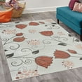 thumbnail image 2 of Floral Decorative Rug, Dutch Tulip Ottoman Flowers with Leaves Natural Ornaments of the World with Dots, Quality Carpet for Bedroom Dorm and Living Room, 6 Sizes, Pale Rust, by Ambesonne, 2 of 4
