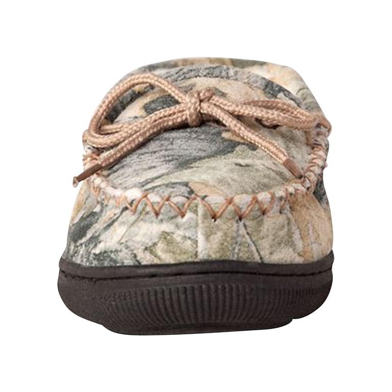 NEW OLD FRIEND FOOTWEAR men\'s suede rubber outsole moccasin in camouflage OFF-421124 MENS CAMO MOC main image 4