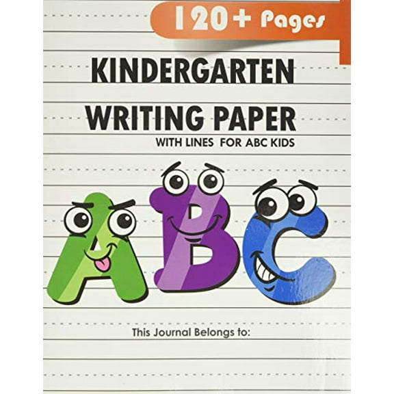 Pre-Owned Kindergarten writing paper with lines for ABC kids: 120 Blank handwriting practice paper with dotted lines (Paperback) 109770467X 9781097704675