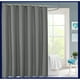 thumbnail image 3 of Cortina de ducha de tela gris y turquesa, tejido resistente, poliéster, impermeable, resistente al moho, 3 of 7