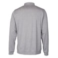 thumbnail image 3 of Men's Cutter & Buck Gray Cleveland Browns Stealth Heathered Big & Tall Throwback Logo Quarter-Zip Pullover Top, 3 of 3