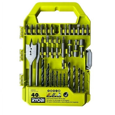 RYOBI Oxide Drill and Impact Drive Kit Set, Black, 40 Pieces