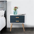 Bedroom Living Room Side Table - Kinbor Side End Table Nightstand Bedroom Living Room Table Cabinet With 2 Drawers Storage