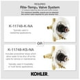 thumbnail image 4 of Kohler K-T78016-4 Components Two Function Pressure Balanced Valve Trim Only - Vibrant, 4 of 4