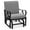 Gray, variant on Resenkos Outdoor Glider Chair, Patio Glider Chair,Patio Glider Rocking Chair with Thick Cushion and Curved Armrest-Navy