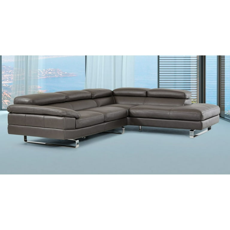 Lusso Violetta Italian Modern Leather Sectional Sofa Com Lusso Violetta Italian Modern Leather, Lusso Leather Sofa