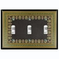 thumbnail image 1 of Metal Light Switch Plate Cover Elegant Victorian Black Green Frame FRA056, 1 of 13