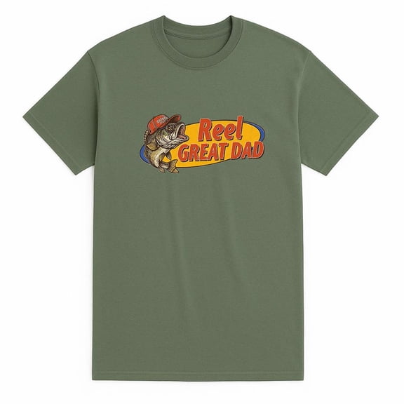 Reel Good Dad Fishing T-Shirt, Funny Fisherman Dad Graphic Tee, Fathers Day Gift for Fishing Dad, Outdoor Angler Shirt