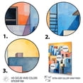 thumbnail image 3 of Designart "Brazil's Vivid Village Life I" Architecture Framed Wall Art - Industrial Yellow Solar Panels Hallway Framed Wall Art Decor, 3 of 6