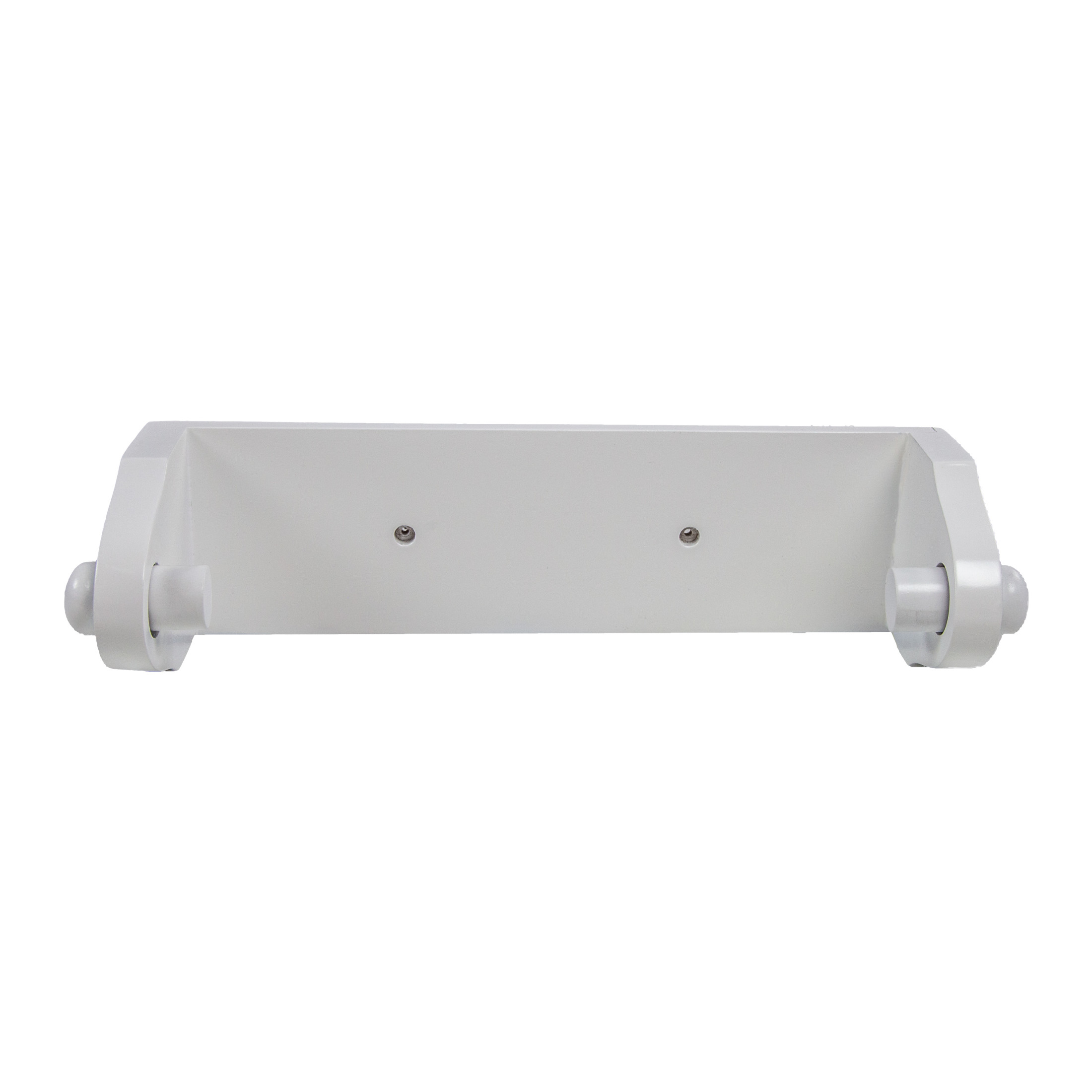 White Wood Dalton Paper Towel Holder, Kitchen and Laundry Room Wall Mount