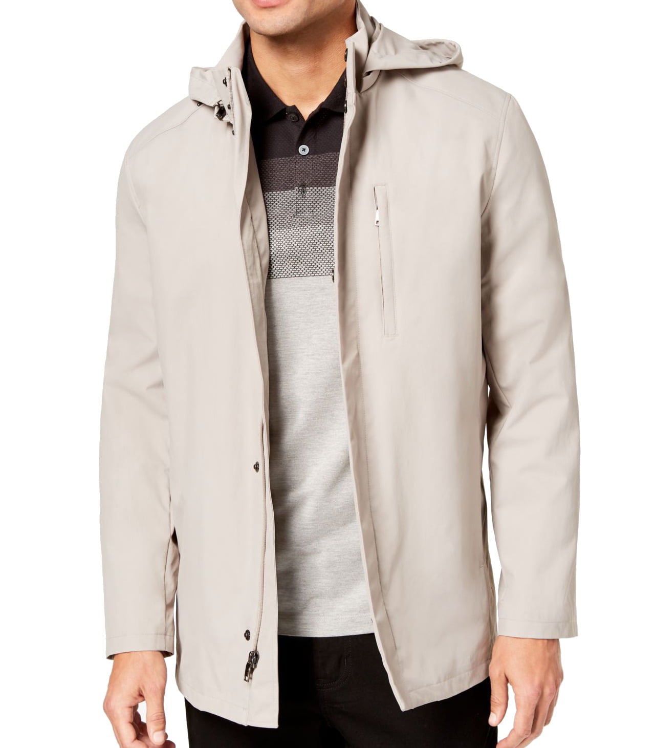 Alfani - Alfani Tiramisu Mens Full Zip Hooded Outerwear Jacket ...