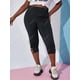 thumbnail image 2 of Leggings de cultivo de recorte adornado de cadena más grande Rosegal Leggings de talla grande, 2 of 5