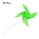 thumbnail image 3 of 50pcs 15.7 x 9.1 Molinos de Viento para el Jardín con 4 Hojas Molinetes Giratorios a Prueba de Viento y Agua con Estacas para Decoración de Patio Verde, 3 of 6