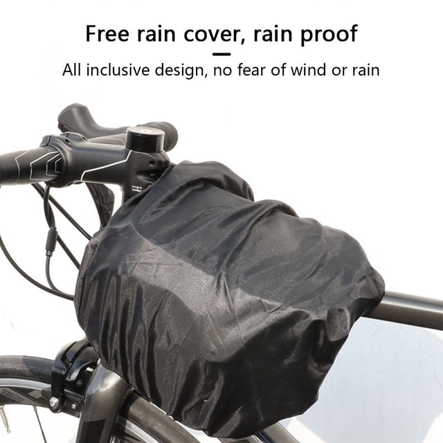 Mountain Bike Frame Bag Mobile Phone Mobile Phone Touch Bag Waterproof Bicycles Saddle Bags Dual Zippers Large Capacity Tube Tissues Pouch Cycling Red