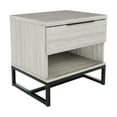thumbnail image 3 of Boyd Sleep Catania Single Drawer Modern Nightstand, Gray, 3 of 8