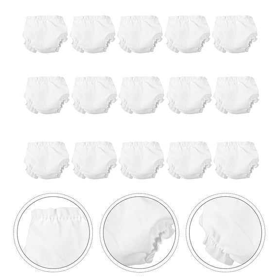 LULULION 15 Pcs Doll Clothes White Cloth Mini Things Reusable Bath Time