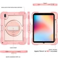 thumbnail image 5 of Allytech iPad 10.2 Inch Case 2021/2020/2019, Shockproof Heavy Duty Protective Shoulder Strap 360 Rotating Kickstand Hand Strap Rugged Cover Case for Apple iPad 10.2" 7th 8th 9th Gen -Rosegold, 5 of 8