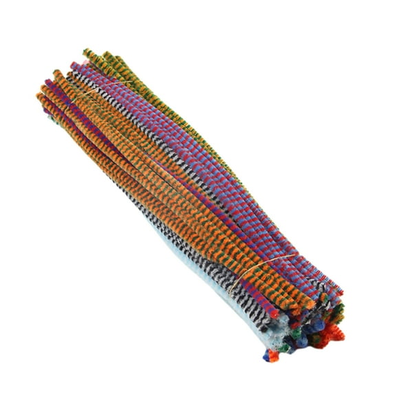 EcoNesxp Craft Decoration Making Kits Kids Girls Art Projects Craft Project Supplies Color Spots Pipe Cleaners Craft Kits Flexible Bendable Wire Chenille Rods Kids 100 Pieces 10 Color Spots Pipe Clea