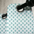 thumbnail image 4 of Ambesonne Turquoise Grommet Curtain, Winter Snow Gloves, 50" x 54", White and Pale Blue, 4 of 6