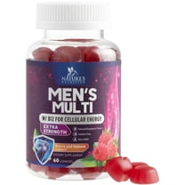 Multivitamin for Men, Complete Daily Mens Multivitamin Gummies with Vitamin D, B Vitamins, Zinc & More - Energy, Memory, Focus & Immune Health Support - 13 Essential Vitamins & Minerals - 60 Capsules