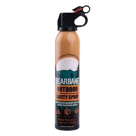 BEARBANE Bear Spray 1-Pack, 10.6oz Pepper Spray for Bears, 40ft Long Range, 6-8 Seconds Spray Duration, Outdoor Wildlife Deterrent for Hiking, Camping & Backpacking