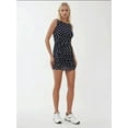 thumbnail image 3 of Dots Printed Mini Bodycon Dress with Boat Neck, 3 of 5