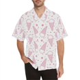 thumbnail image 3 of Camisas de manga corta con botones para hombres y mujeres Camisas hawaianas con estampado de hongos Camisas casuales con flores Camisas hawaianas, 3 of 5
