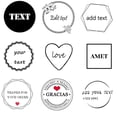 thumbnail image 2 of Pegatinas redondas y cuadradas para manualidades, pegatinas de sello personalizadas con logotipo personalizado, Diseña tus propias pegatinas, 100 piezas, 2 of 3