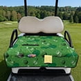 thumbnail image 2 of Pzuqiu Golf Equipment Pattern Golf Cart Seat Covers Portable, for Outdoor, Foldable Golf Cart Seat Cover, Compatible with Yamaha Club Car, 2 of 9