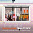 thumbnail image 4 of KFFKFF 60"L x 36"W Concession Stand Serving Window Food Truck Service Awning with Sliding Windows & Awning Door & Drag Hook, 4 of 8