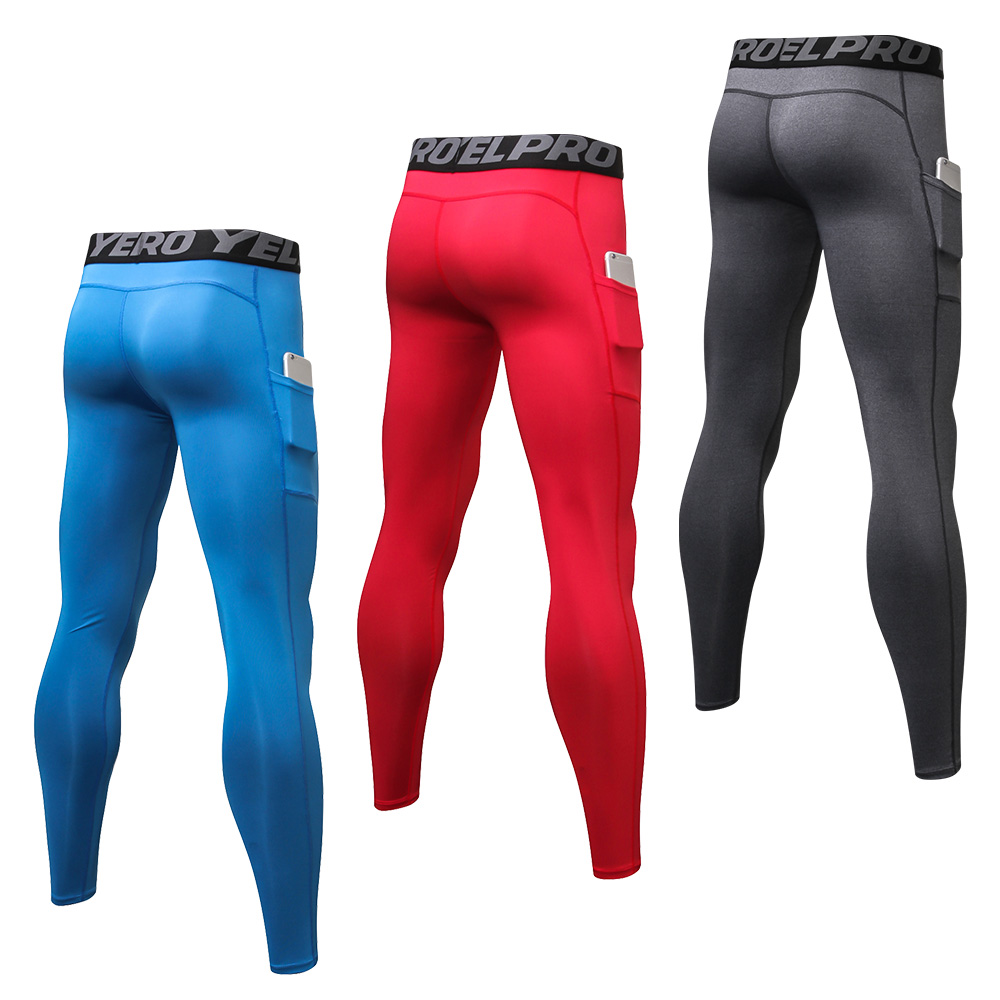 Quick-Dry Sports Leggings Base Layer Yoga Workout Training Tights Genericl Men/’s Compression Pants Running Gym Bottoms