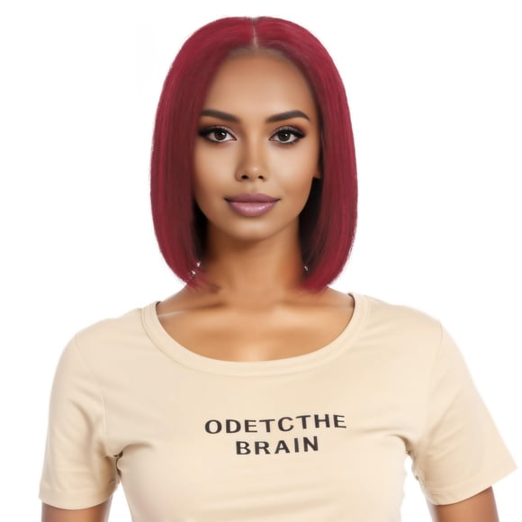 LECIPO Bob Pelucas 8 pulgadas Real cabello humano HD 13?4 Peluca de encaje frontal para mujeres estilos profesionales diversos