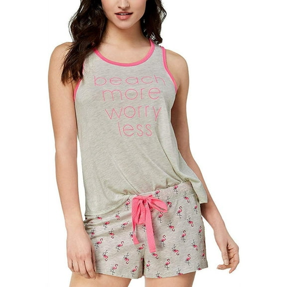 Jenni by Jennifer Moore Womens Tank Top (Whispy Gray, Small)